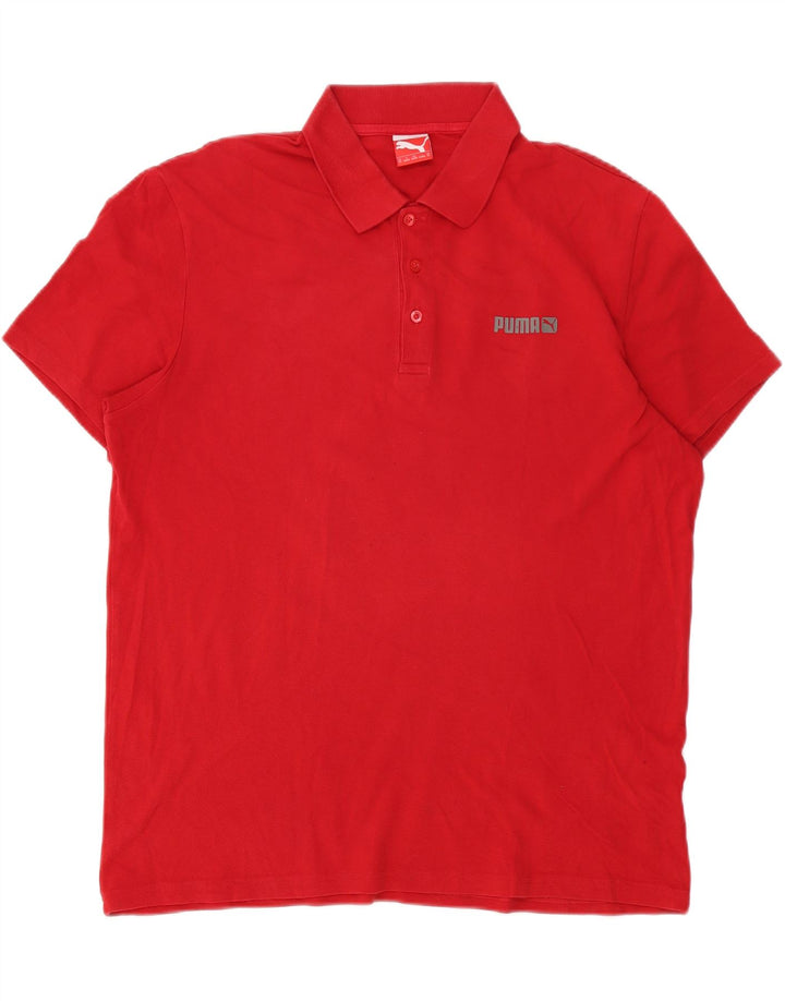 Puma Herren Poloshirt XL Rot Baumwolle