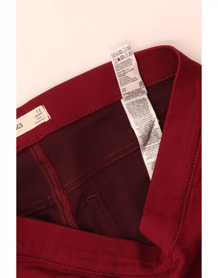 Marks & Spencer Damen Jegging-Jeans UK 12 Medium W30 L26 Rote Baumwolle