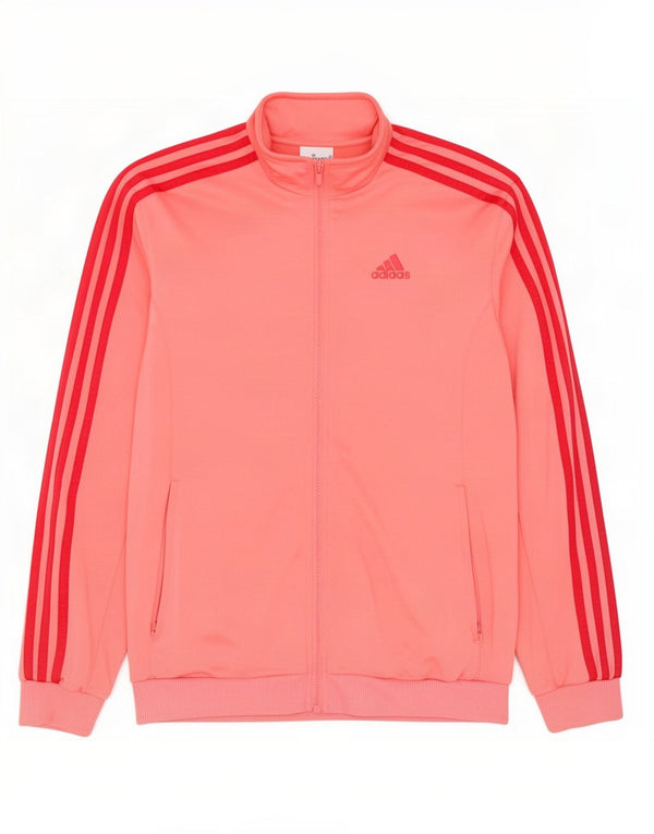 Adidas Mädchen Trainingsanzug Top Jacke 13-14 Jahre Rosa Polyester
