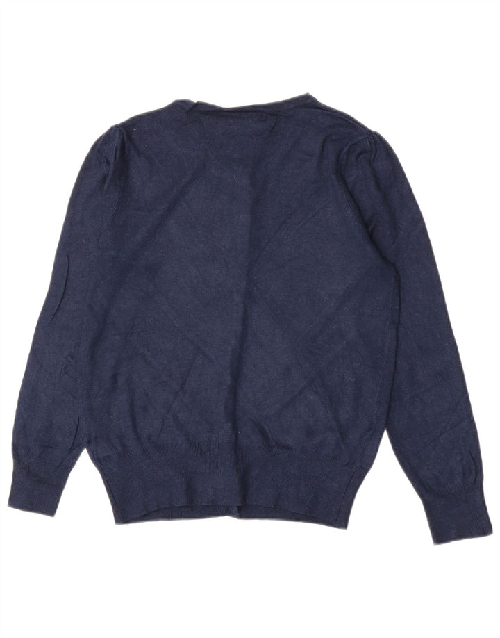Marks & Spencer Damen-Cardigan-Pullover UK 12 Mittelmarineblaue Viskose