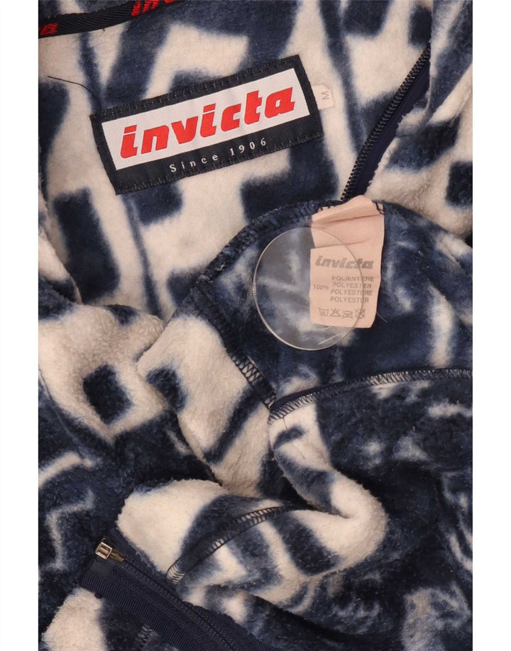 Invicta Herren-Fleeceweste UK 38 Mittelmarineblaues geometrisches Polyester