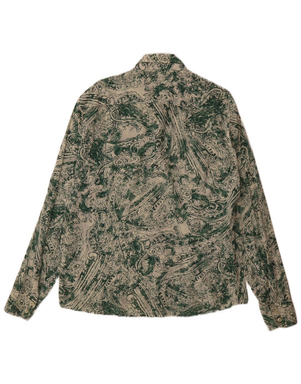 Energie Herrenhemd XL Grün Paisley Baumwolle