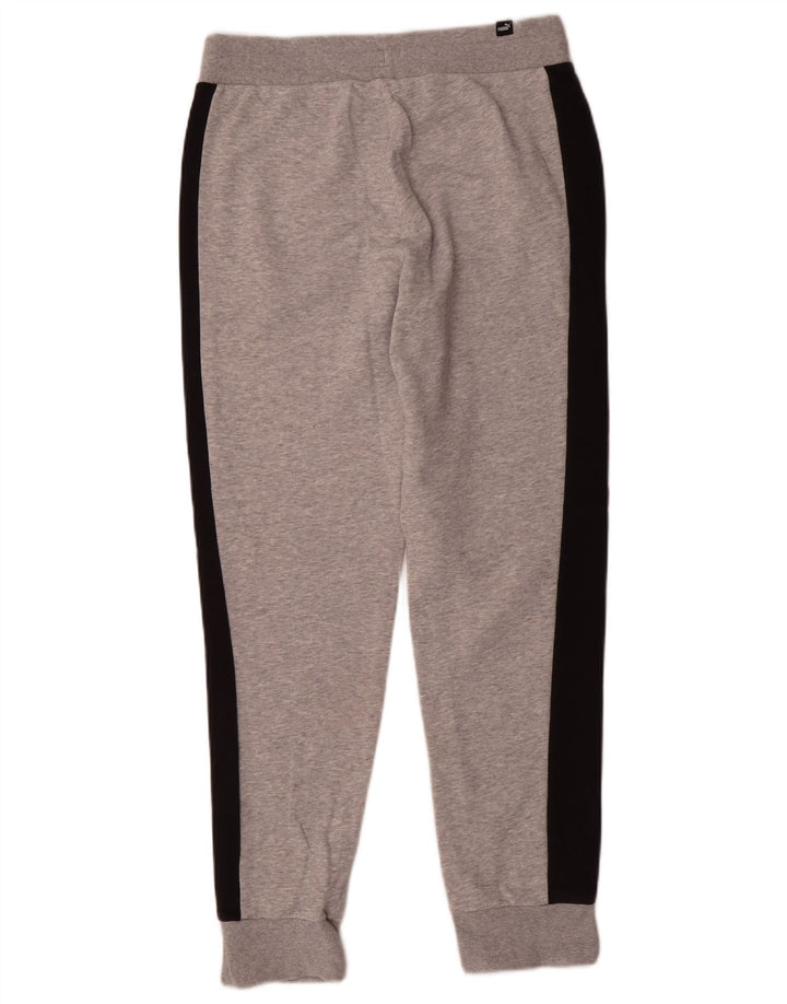 Puma Herren-Trainingshose, Jogginghose, Größe S, Grau, Farbblock