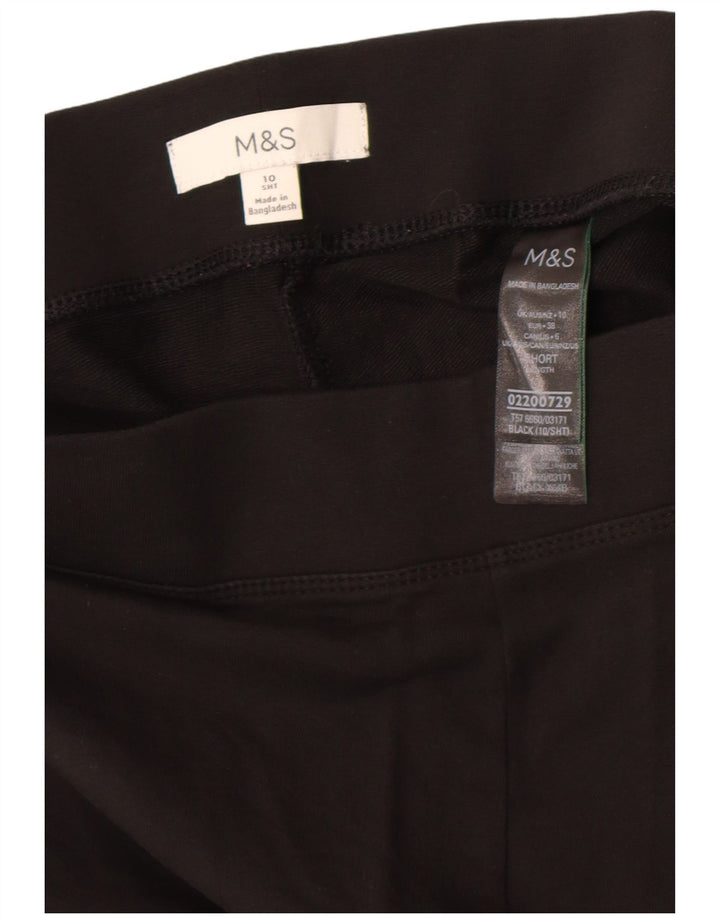 Marks & Spencer Damen-Trainingshose, UK-Größe 10, Größe S, Schwarz, Baumwolle