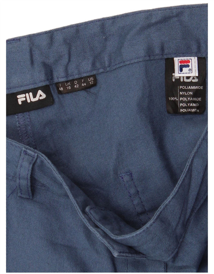 Fila Damen Caprihose UK 16 Large W36 L17 Marineblau Polyamid
