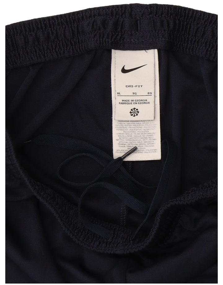 Nike Herren Dri Fit Trainingshose XL Marineblaues Colourblock-Polyester