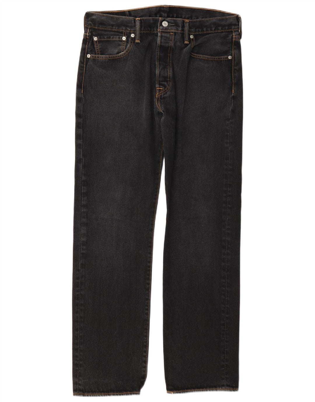 Levi's Herren 501 Straight Jeans 34 L34 Graue Baumwolle
