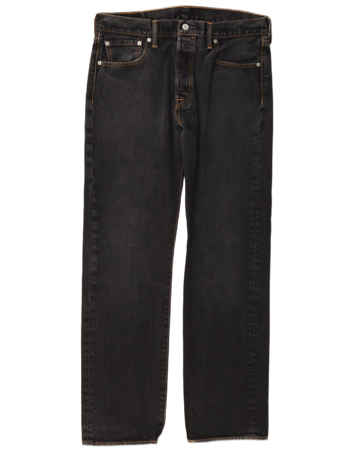 Levi's Herren 501 Straight Jeans 34 L34 Graue Baumwolle