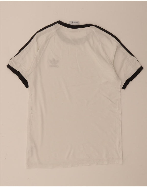 Adidas Herren T-Shirt Top Small Weiß Baumwolle