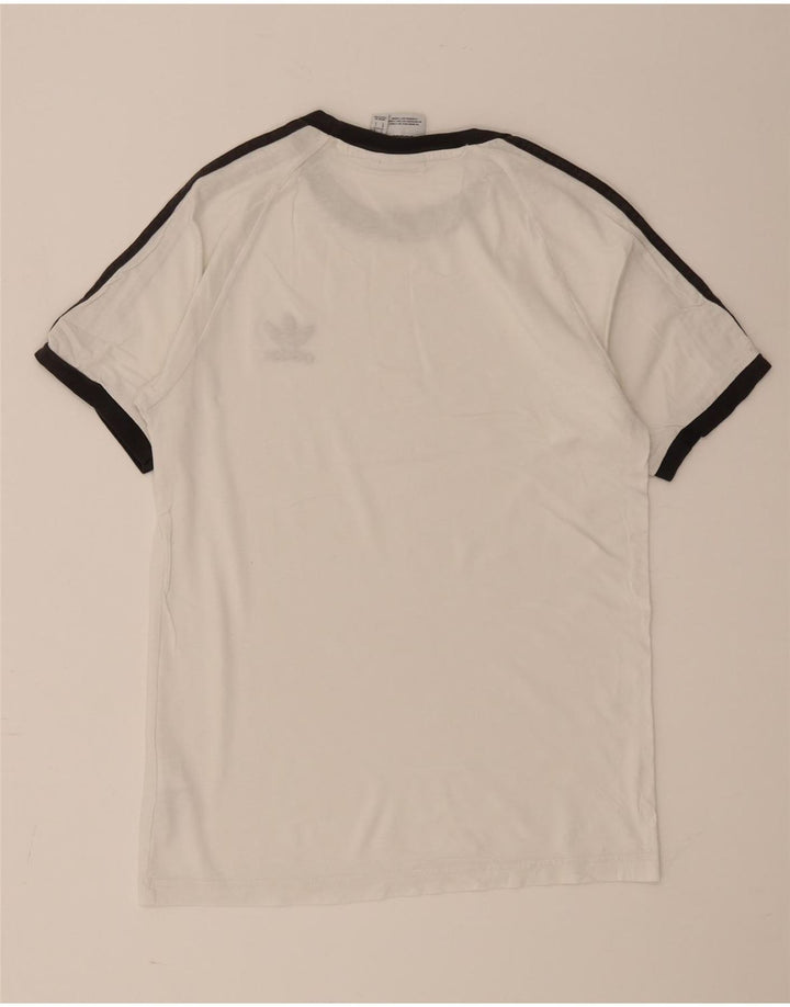 Adidas Herren T-Shirt Top Small Weiß Baumwolle