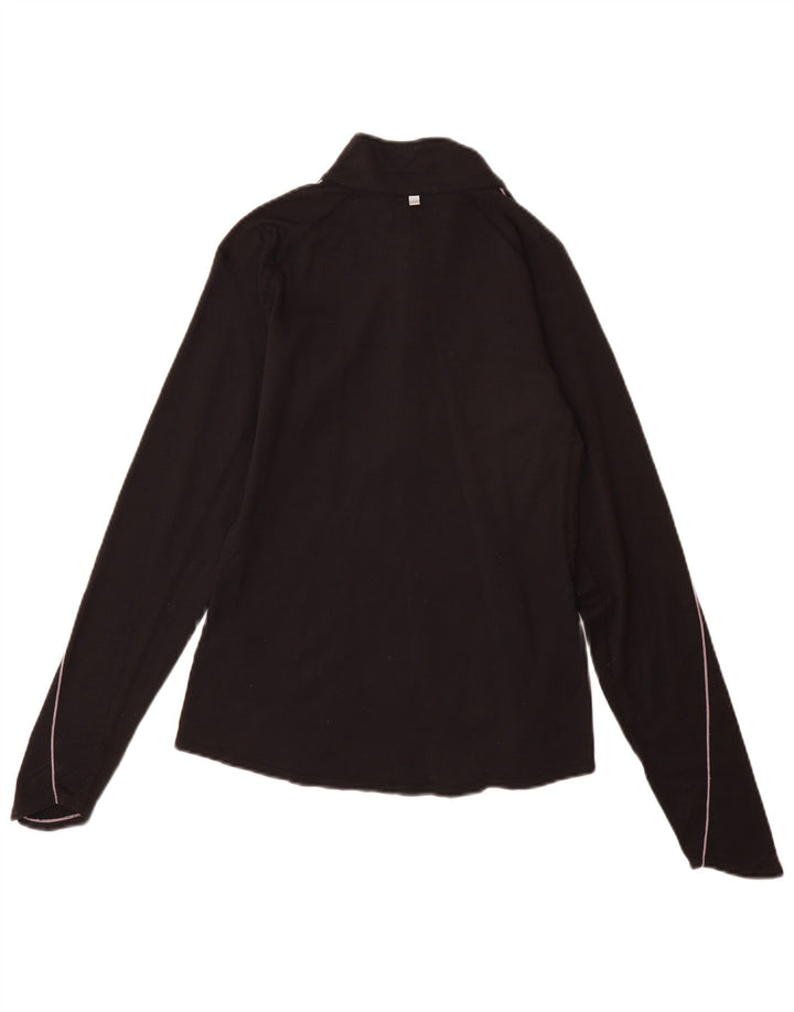 Nike Damen Dri Fit Pullover-Trainingsanzugoberteil, Größe S, Schwarz, Nylon