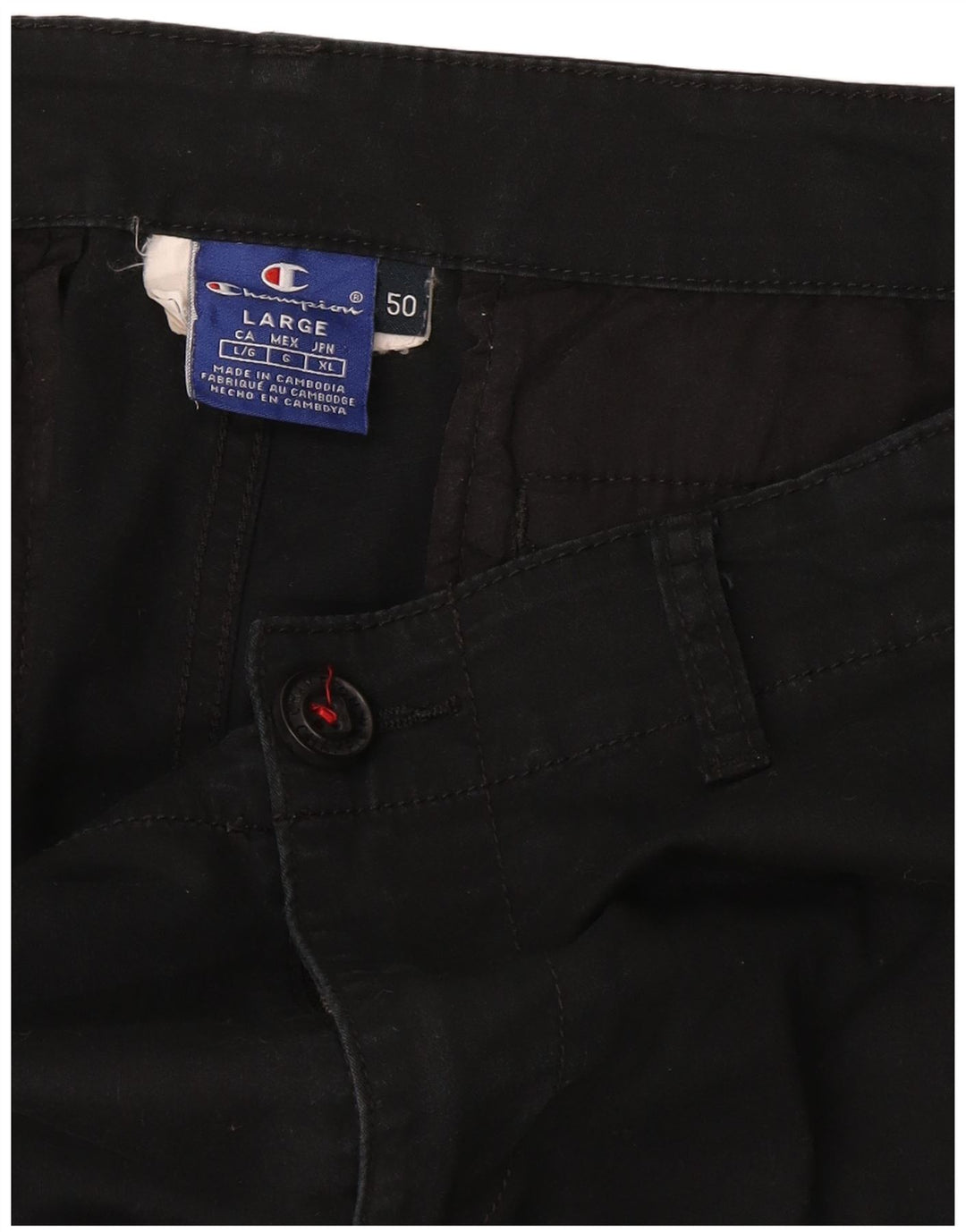 CHAMPION Herren Cargoshorts IT 50 Large W34 Schwarz