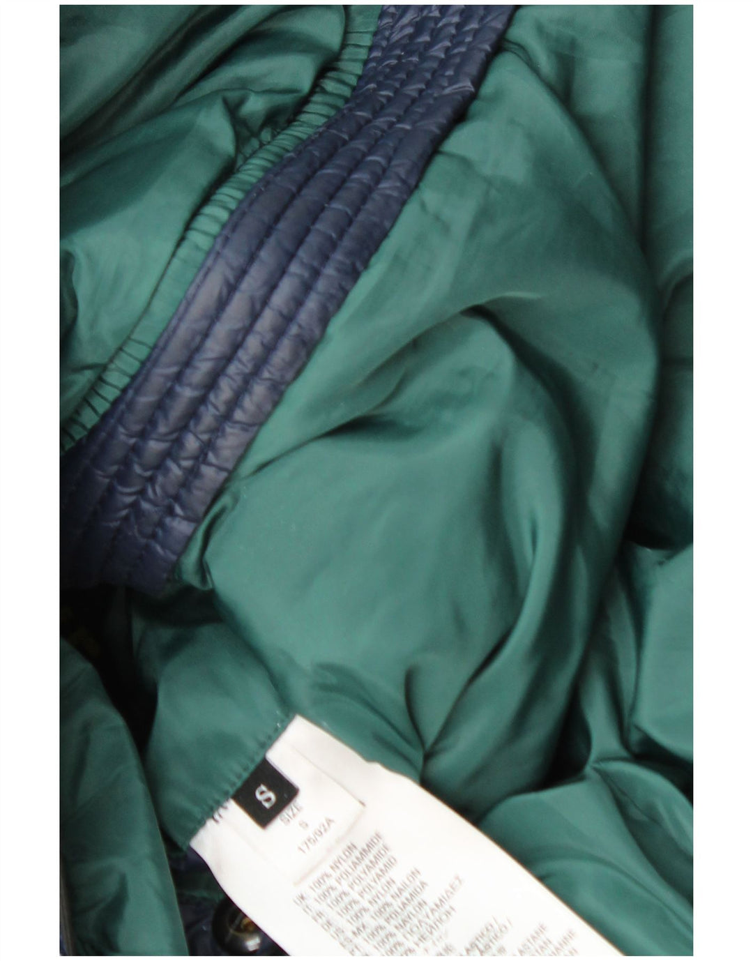 Diesel Herren-Jacke mit Kapuze, gepolstert, UK 36, Größe S, marineblaues Nylon