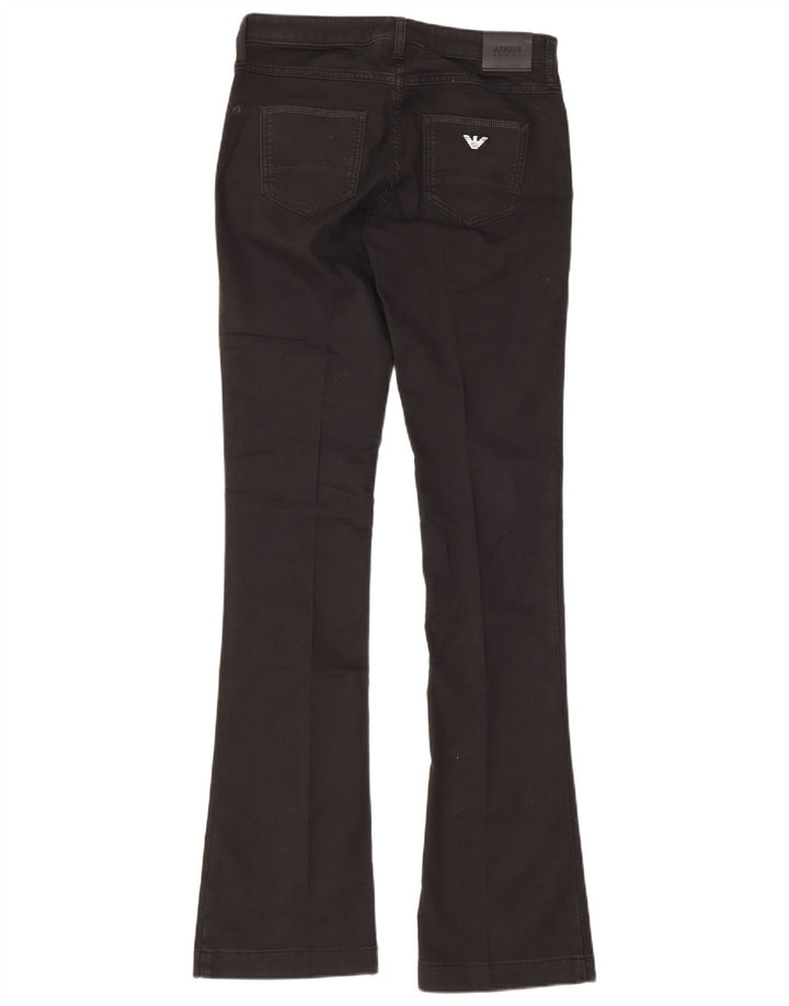 Armani Womens Flared Jeans W29 L35 Black Cotton
