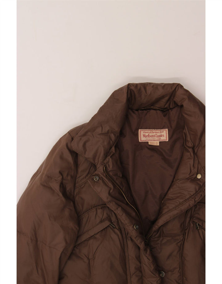 MARLBORO CLASSICS Womens Padded Jacket EU 46 XL Brown Nylon Vintage Marlboro Classics and Second-Hand Marlboro Classics from Messina Hembry 