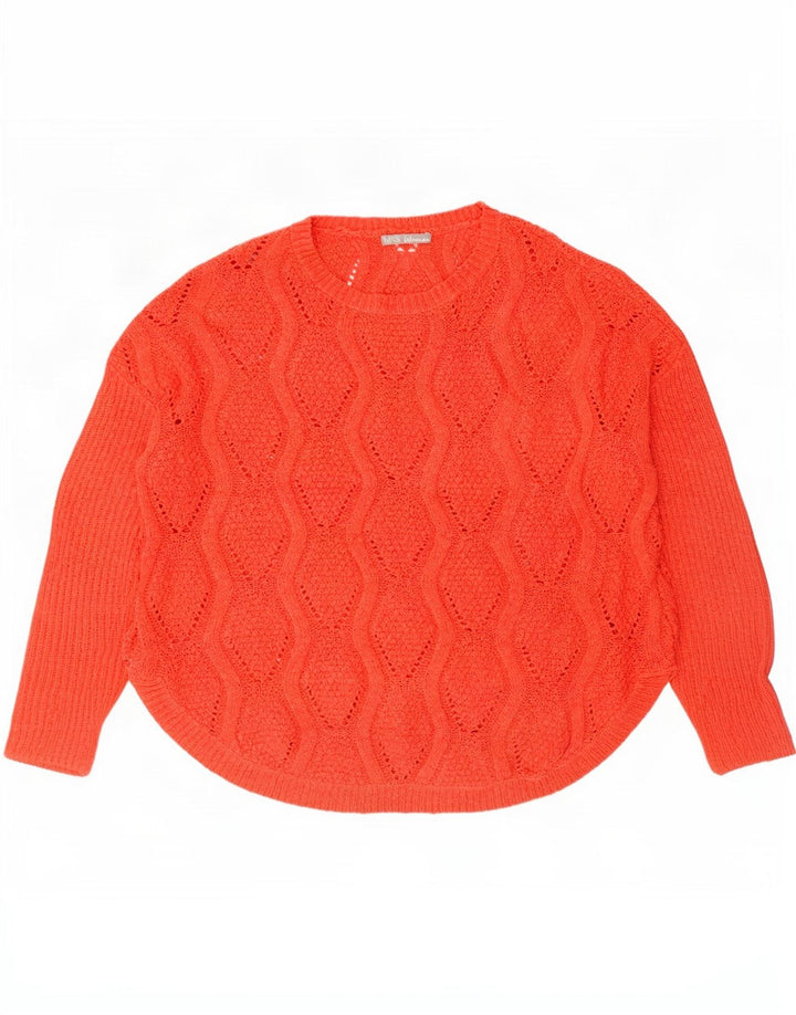 Marks & Spencer Damen-Pullover mit Rundhalsausschnitt, Gr. 14, mittelorange