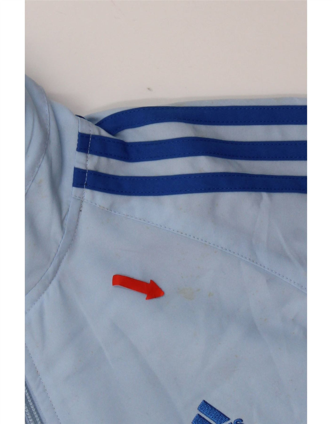 Adidas Jungen Trainingsanzug Top Jacke 13-14 Jahre Blaues Polyester