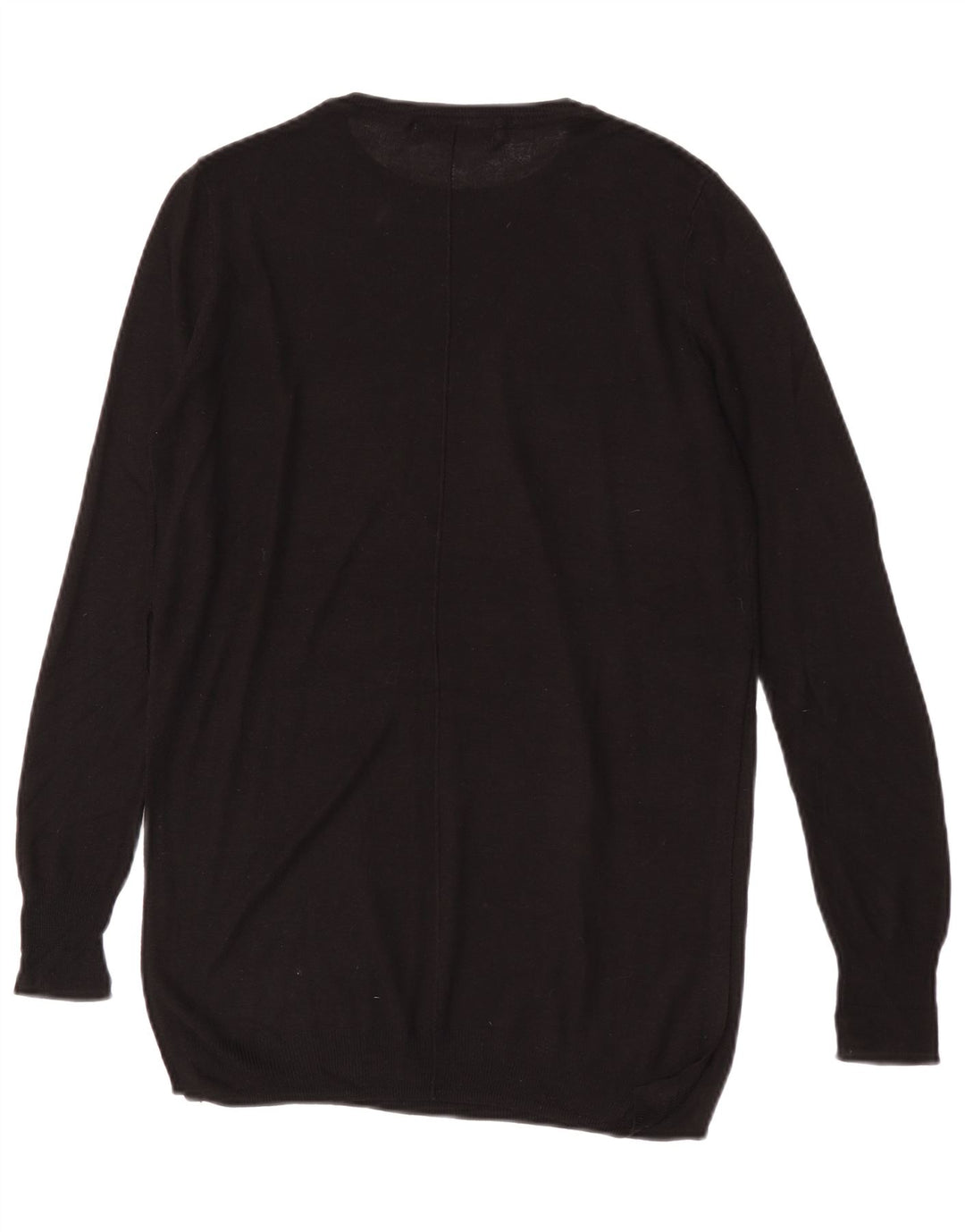 Zara Damen-Pullover, übergroß, Rundhalsausschnitt, Gr. 10, Größe S, Schwarz