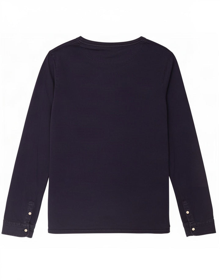 Scotch & Soda Herren-Oberteil, langärmelig, groß, marineblau, Baumwolle