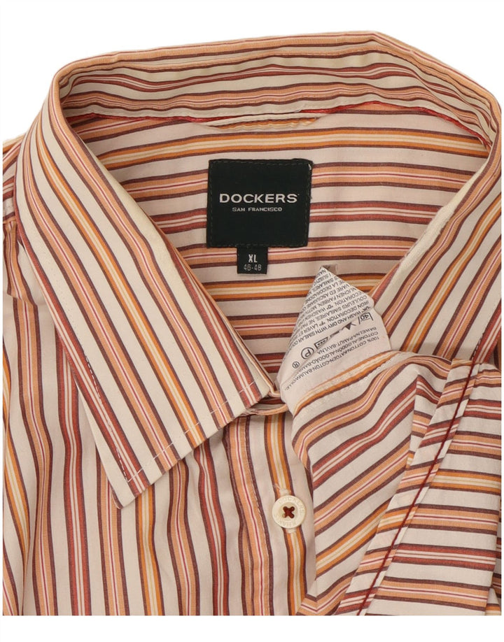 Dockers Herrenhemd Größe 46/48 XL Mehrfarbig gestreift