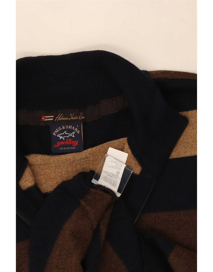Paul & Shark Herren-Pullover „Yachting“ mit Reißverschluss am Hals, groß, mehrfarbig