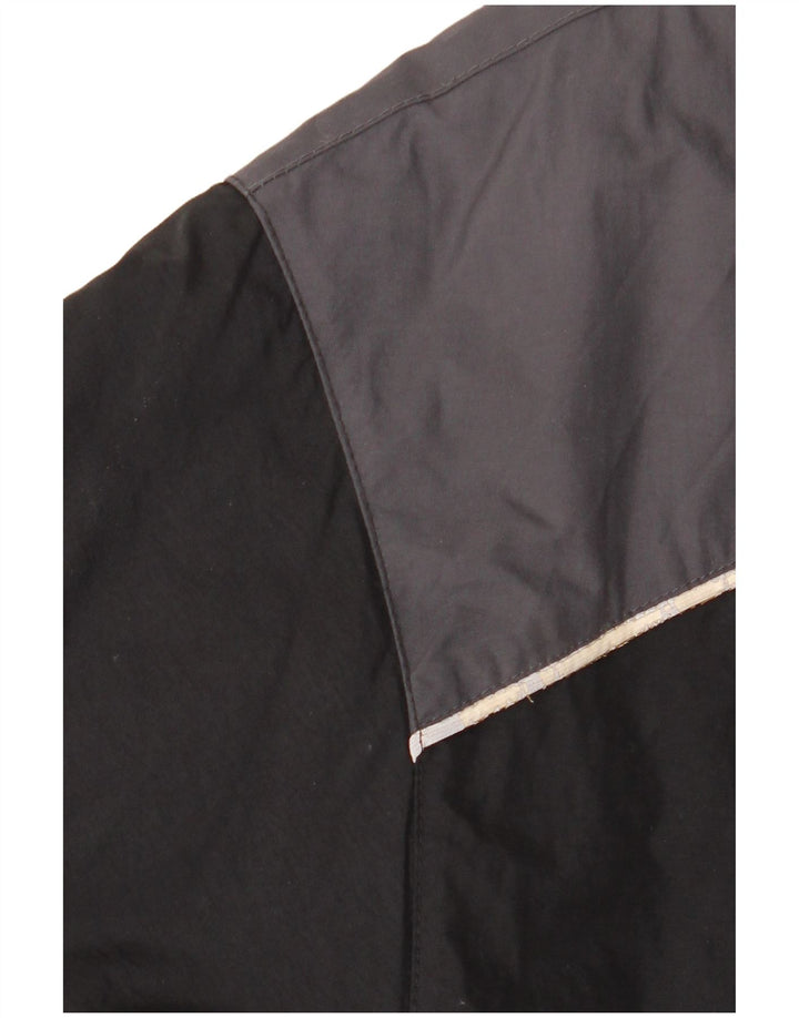 Nike Windjacke für Jungen, 13–14 Jahre, XL, schwarzes Colourblock-Nylon
