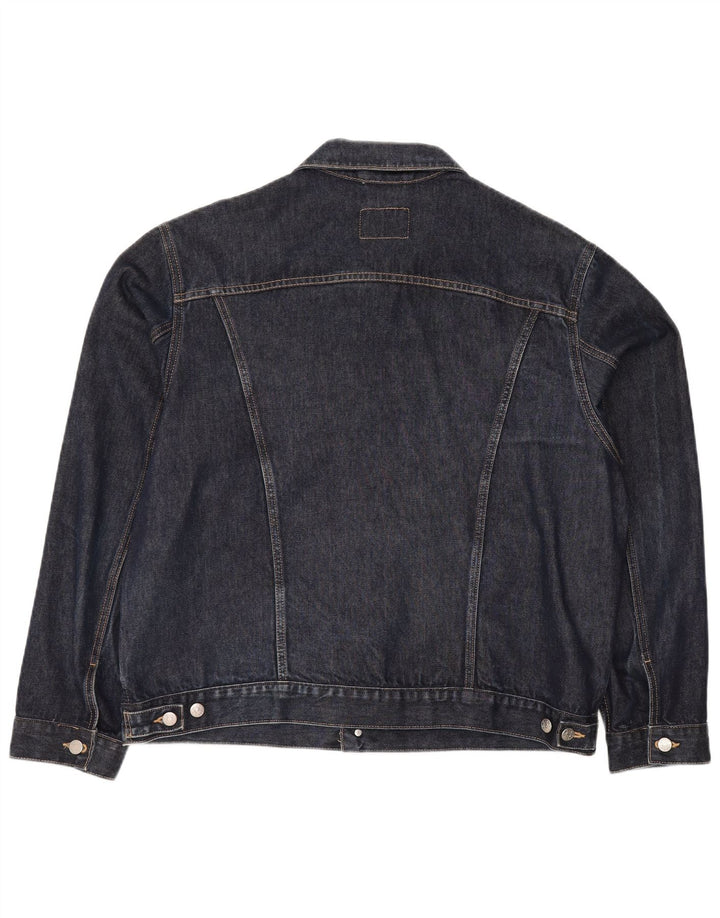 RIFLE Herren Jeansjacke UK 44 2XL Blaue Baumwolle