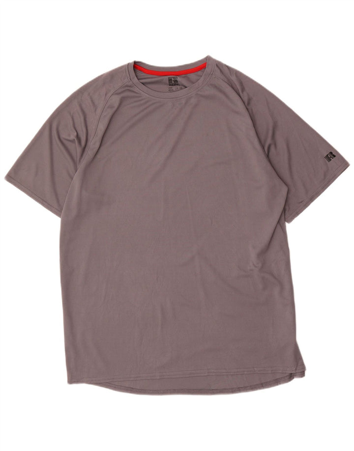 RUSSELL ATHLETIC Herren T-Shirt Top XL Grau Polyester