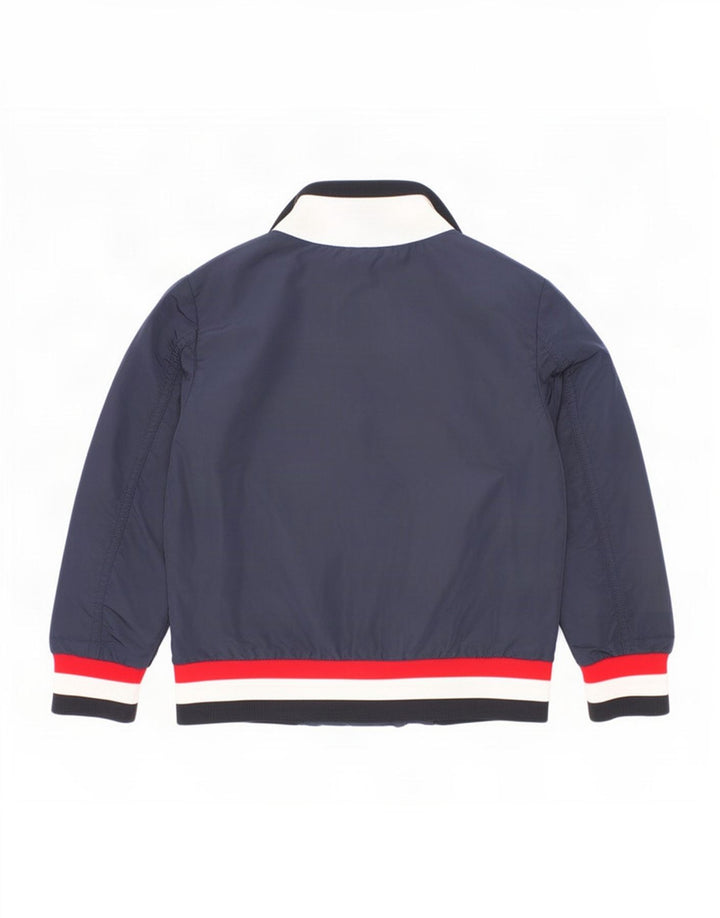 Moncler Bomberjacke für Jungen, 3–4 Jahre, marineblaues Colourblock-Polyamid