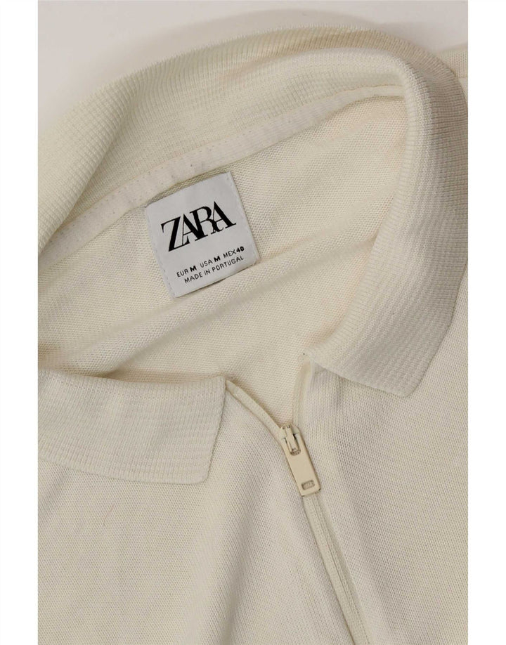 Zara Herren Poloshirt Mittelweiß