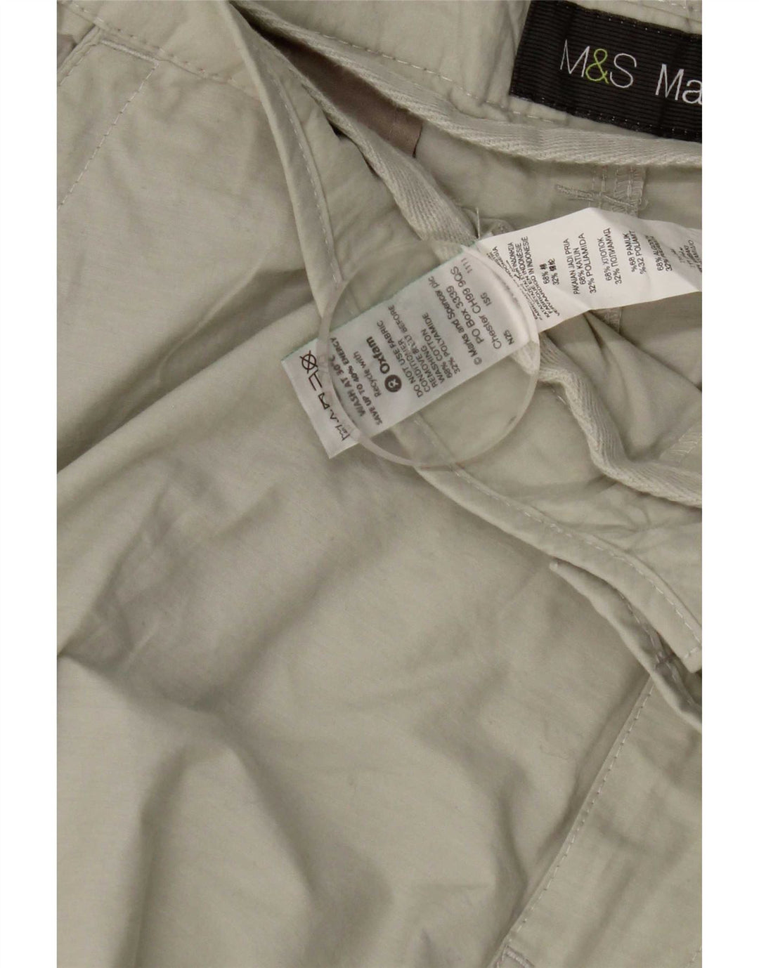 Marks & Spencer Herren Cargo-Bermudashorts W38 XL Beige Baumwolle