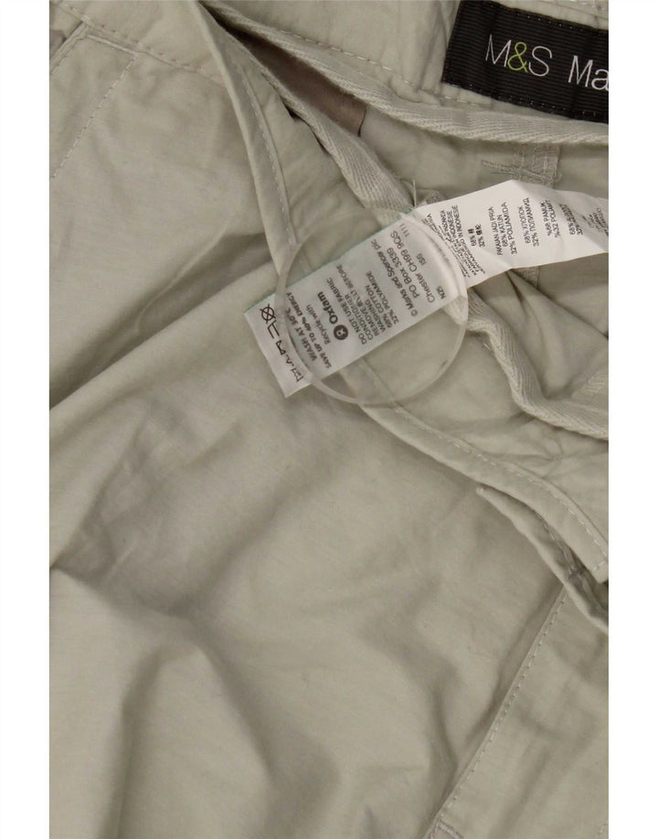 Marks & Spencer Herren Cargo-Bermudashorts W38 XL Beige Baumwolle