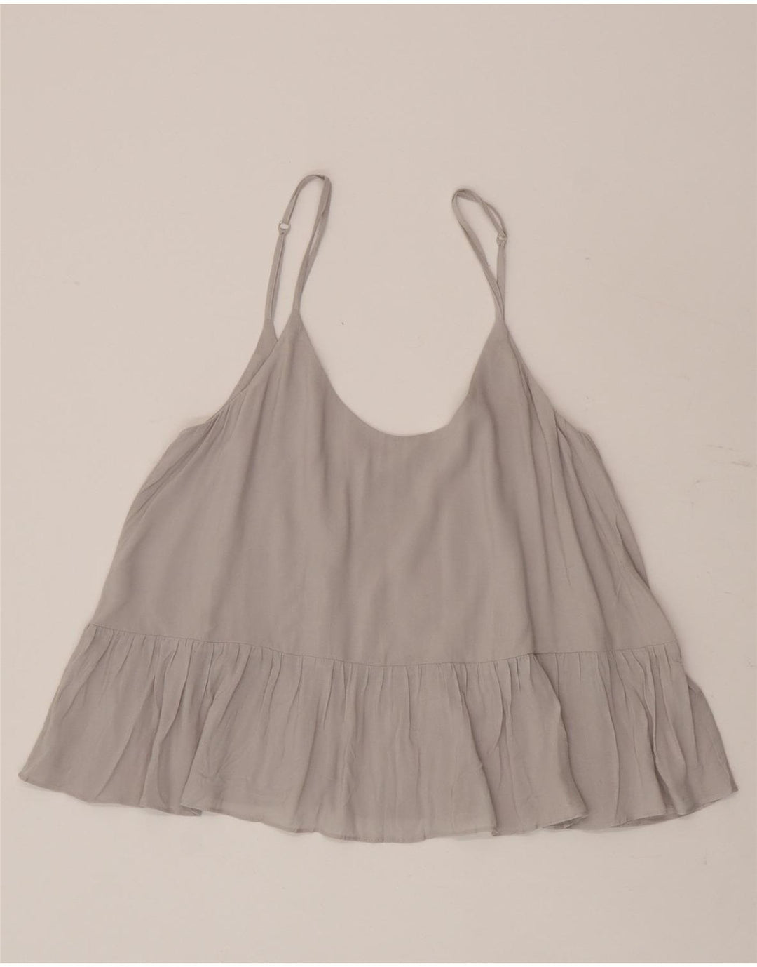 Topshop Damen Cami Top UK 10 Small Graue Viskose