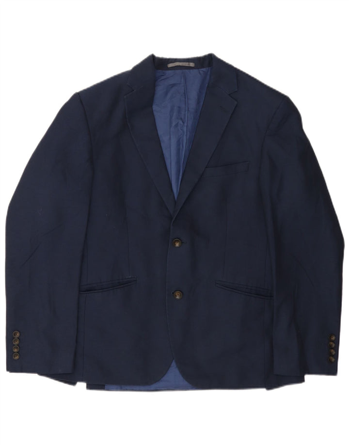 Marks & Spencer Herren-Blazer mit 2 Knöpfen, EU 48, mittleres Marineblau