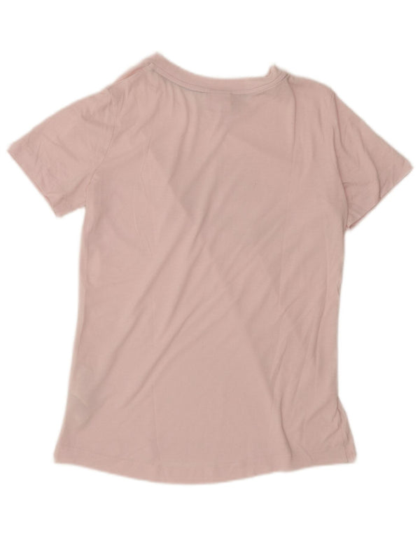 Nike Damen Grafik T-Shirt Top UK 6 XS Rosa Polyester