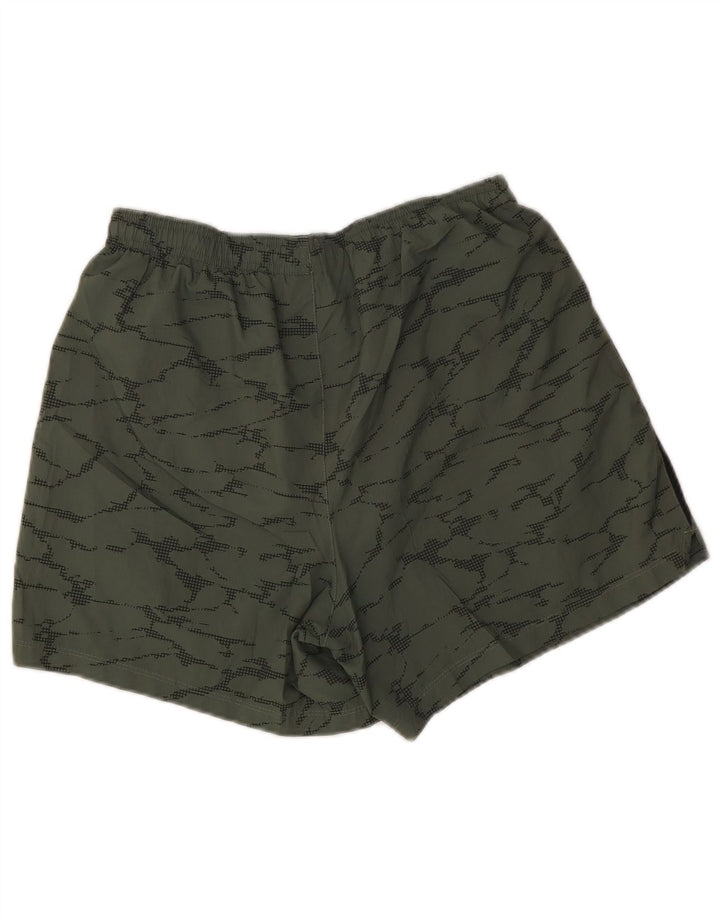 New Balance Herren Sportshorts Medium Khaki Camouflage Polyester