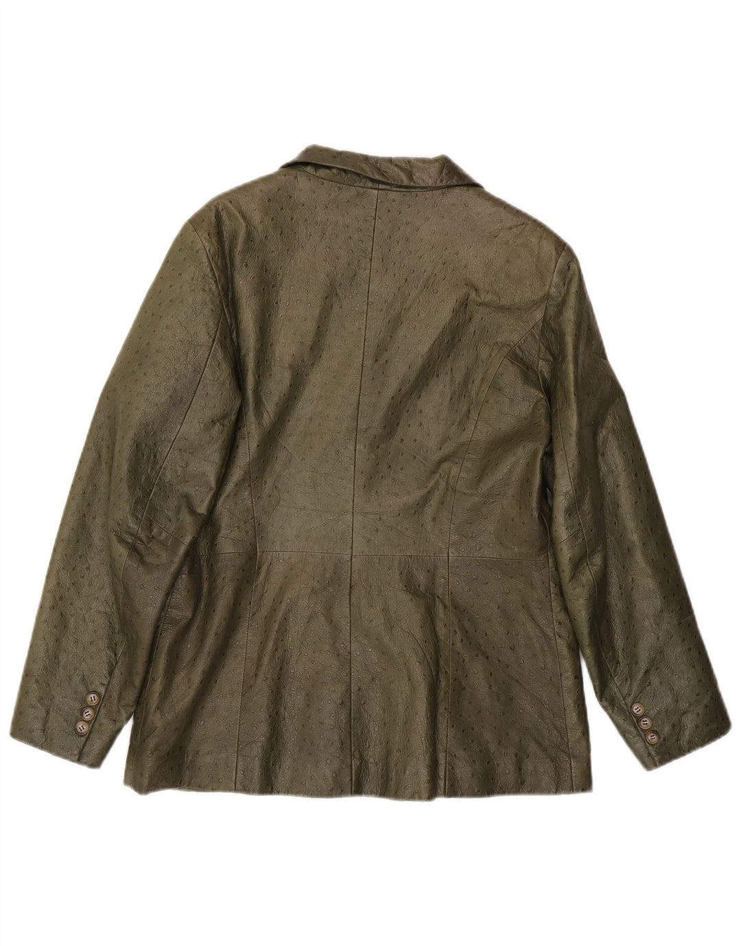 Vintage Damen Lederjacke IT 46 Großes Khaki-Leder