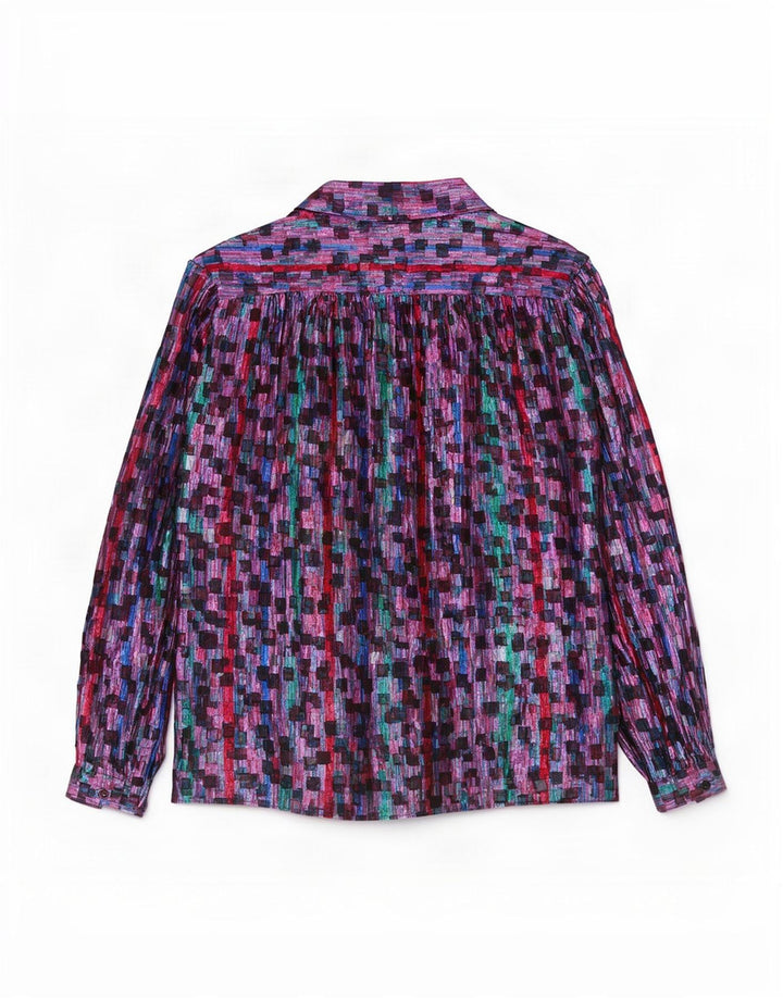 Elsie Whiteley Damen-Hemdbluse, Größe 46, groß, mehrfarbig, geometrisch