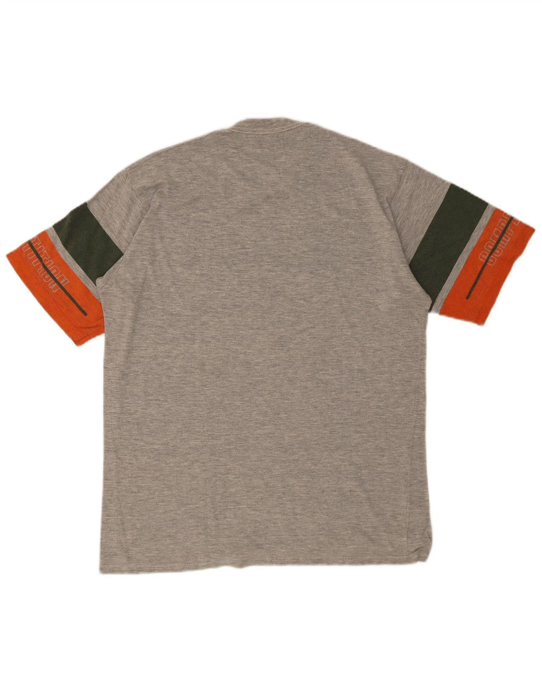 Asics Herren Grafik-T-Shirt-Oberteil Mittelgrauer Farbblock