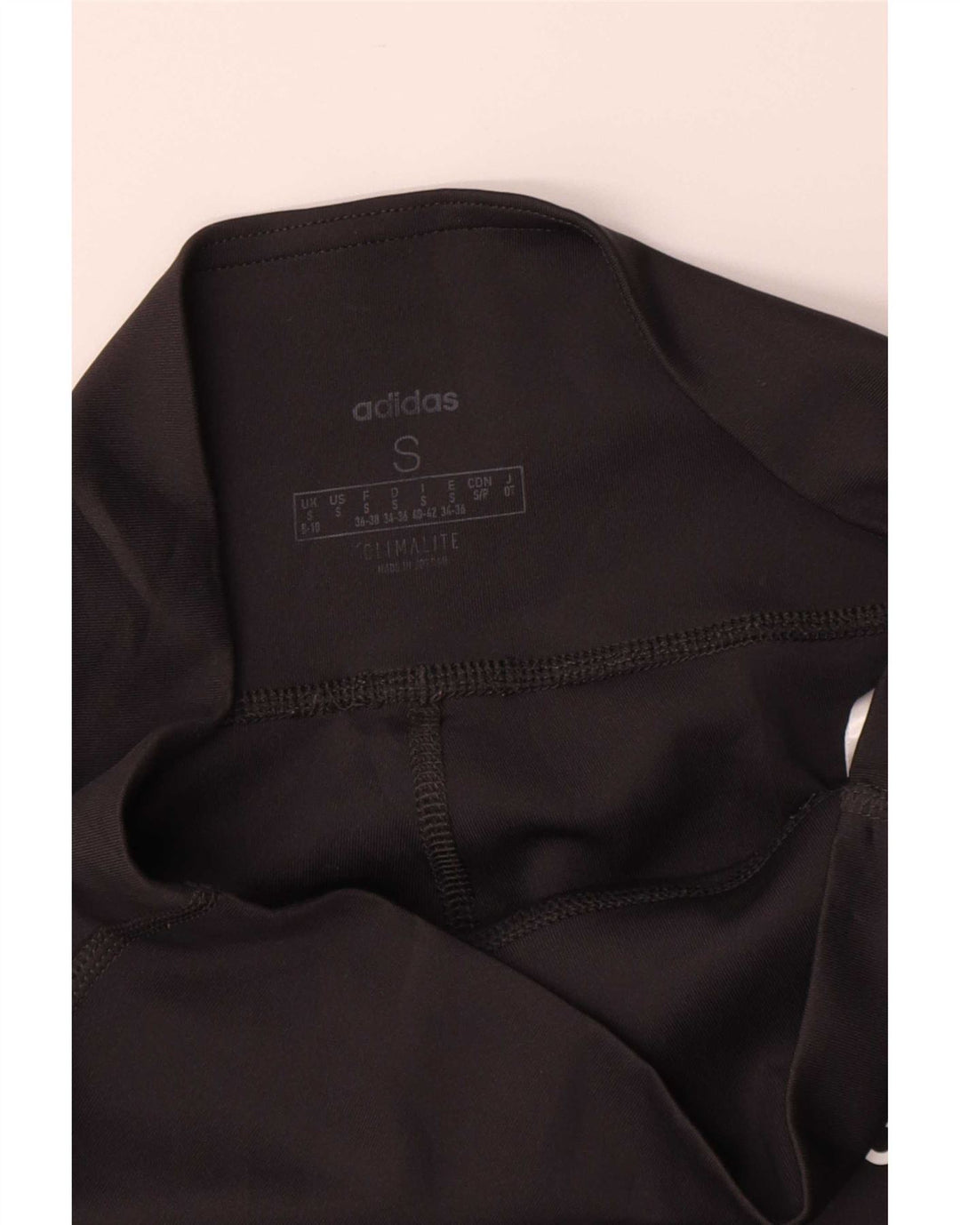 Adidas Damen Climalite Leggings UK 8/10 Small Schwarz Polyester