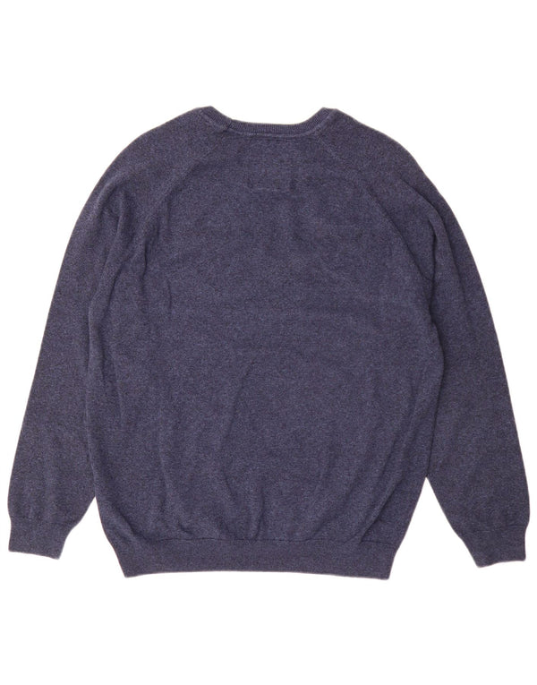 Superdry Herren-Pullover mit U-Boot-Ausschnitt, 2XL, Marineblau, Baumwolle