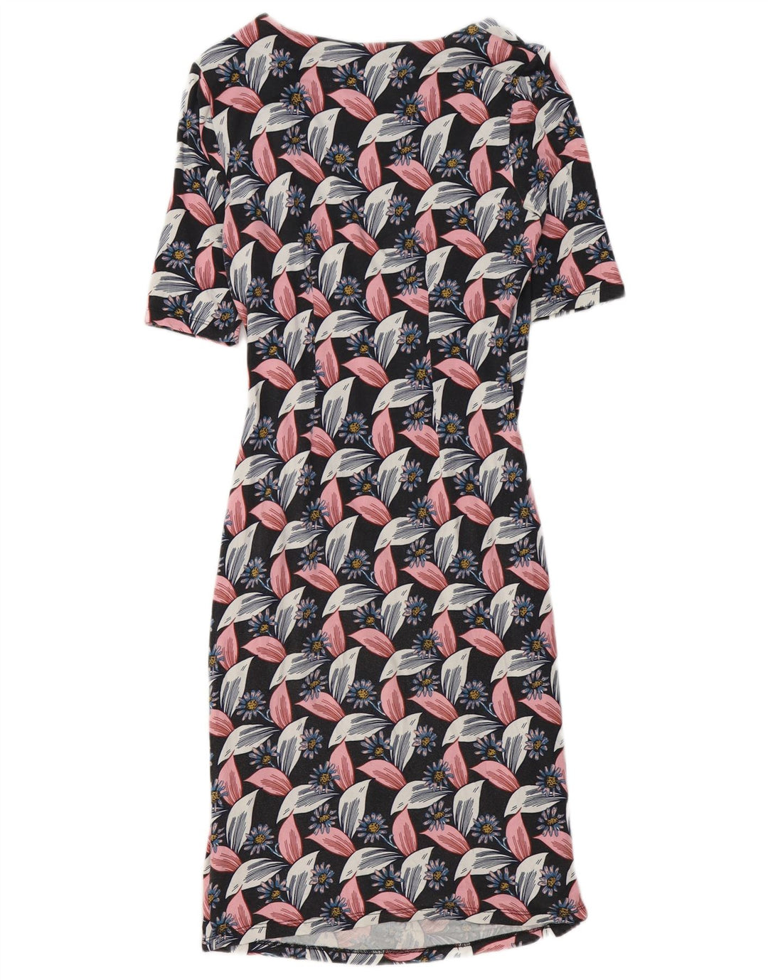 Boden Damen-Etuikleid, Größe M, mehrfarbig, Blumenmuster, Viskose, UK 42