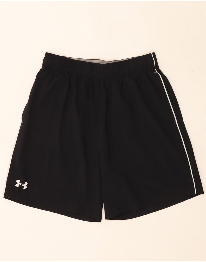 Under Armour Herren-Sportshorts mit Grafik, groß, schwarzes Farbblock-Polyester