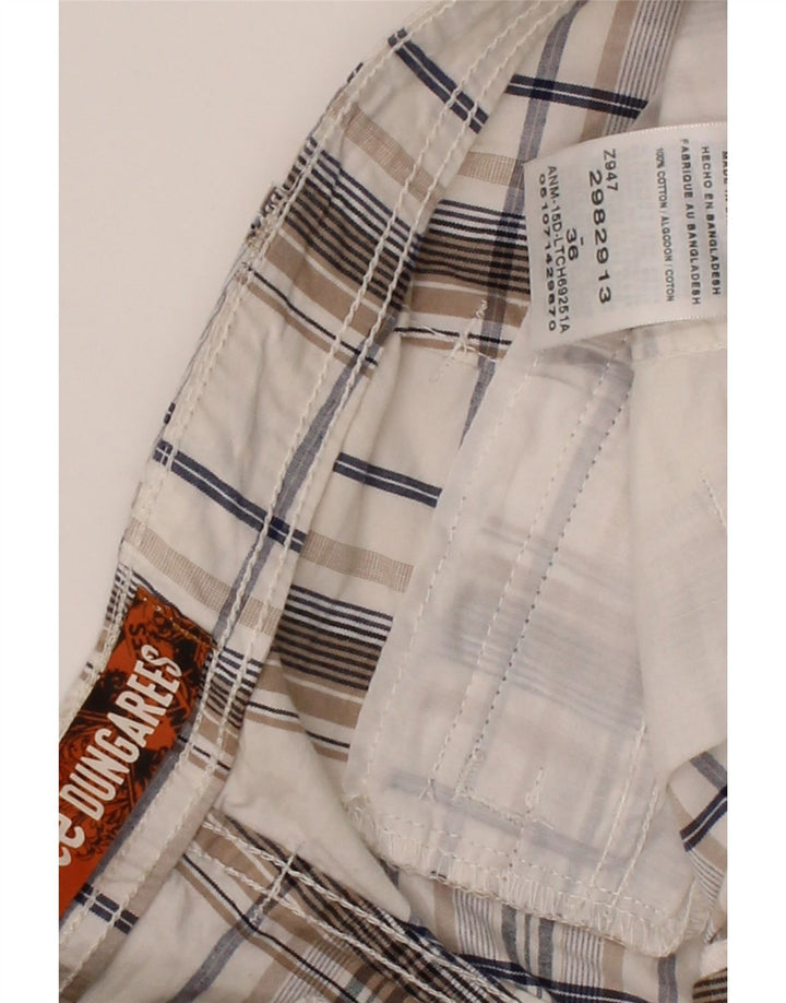 LEE Mens Cargo Shorts W36 Large Beige Check Cotton Vintage Lee and Second-Hand Lee from Messina Hembry 