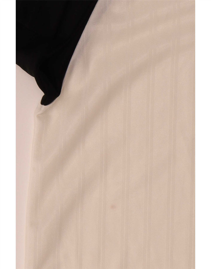 Nike Herren-T-Shirt-Oberteil, mittelweißes Farbblock-Polyester