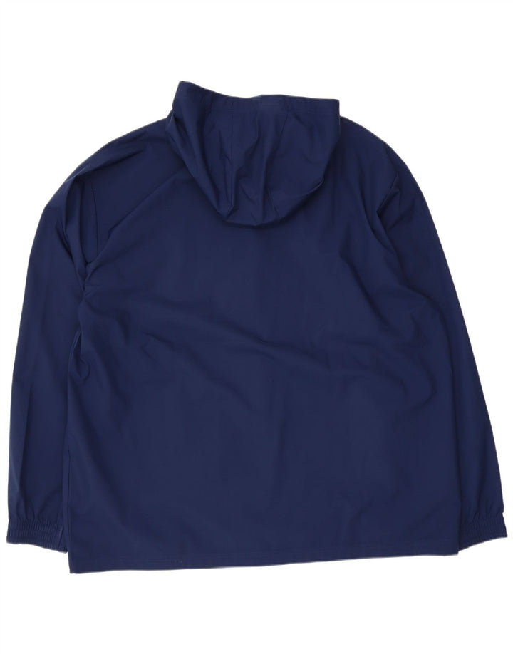 Adidas Herren Kapuzen-Regenjacke UK 42 XL Marineblau Polyester