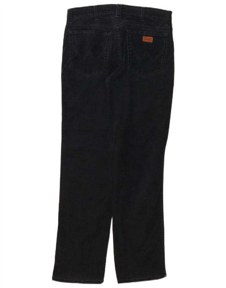 WRANGLER Damen Texas Stretch Straight Freizeithose W32 L32 Schwarz
