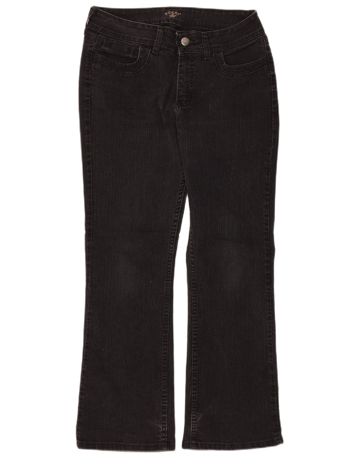 LEE Womens Riders Bootcut Jeans US 12 Large W30 L30 Black Cotton