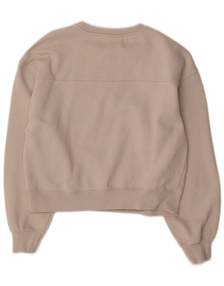 Zara Crop Graphic Sweatshirt-Pullover für Mädchen, 13–14 Jahre, Weiß