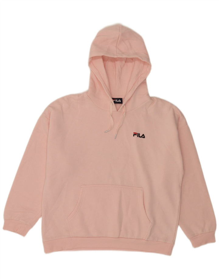 Fila Damen Kapuzenpullover UK 18 XL Rosa Polyester